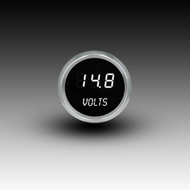 Voltmeter LED Digital Chrome Bezel MS9015