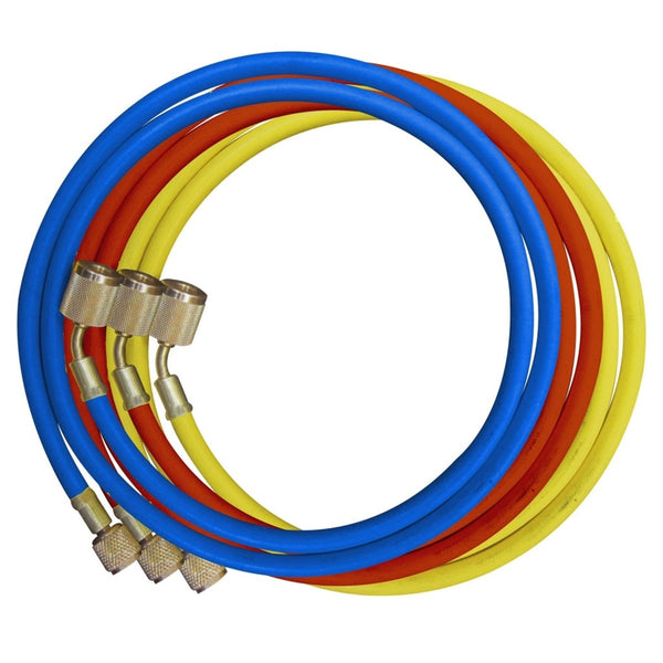3 Piece 96" A/C Hose Set with Automatic Shut Off Valves