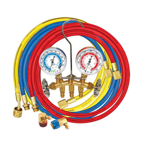 Brass Manifold for R134A with 60" Hoses MSC66661