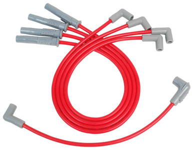 MSD 8.5mm Red Spark Plug Wire Set for Ford 2.3L 4-Cylinder Engines 31259