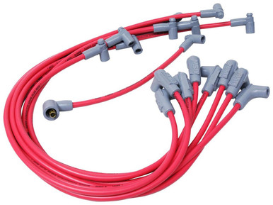 MSD 8.5mm Red Spark Plug Wire Set for Small Block Chevy with HEI Cap 35599