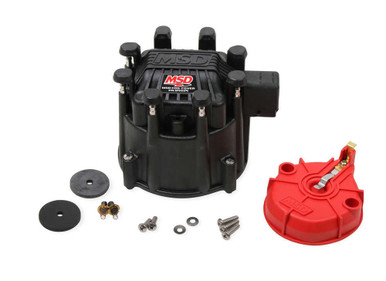 MSD Black Extreme Output HEI Cap and Rotor Kit for GM V8 HEI Distributors 84025