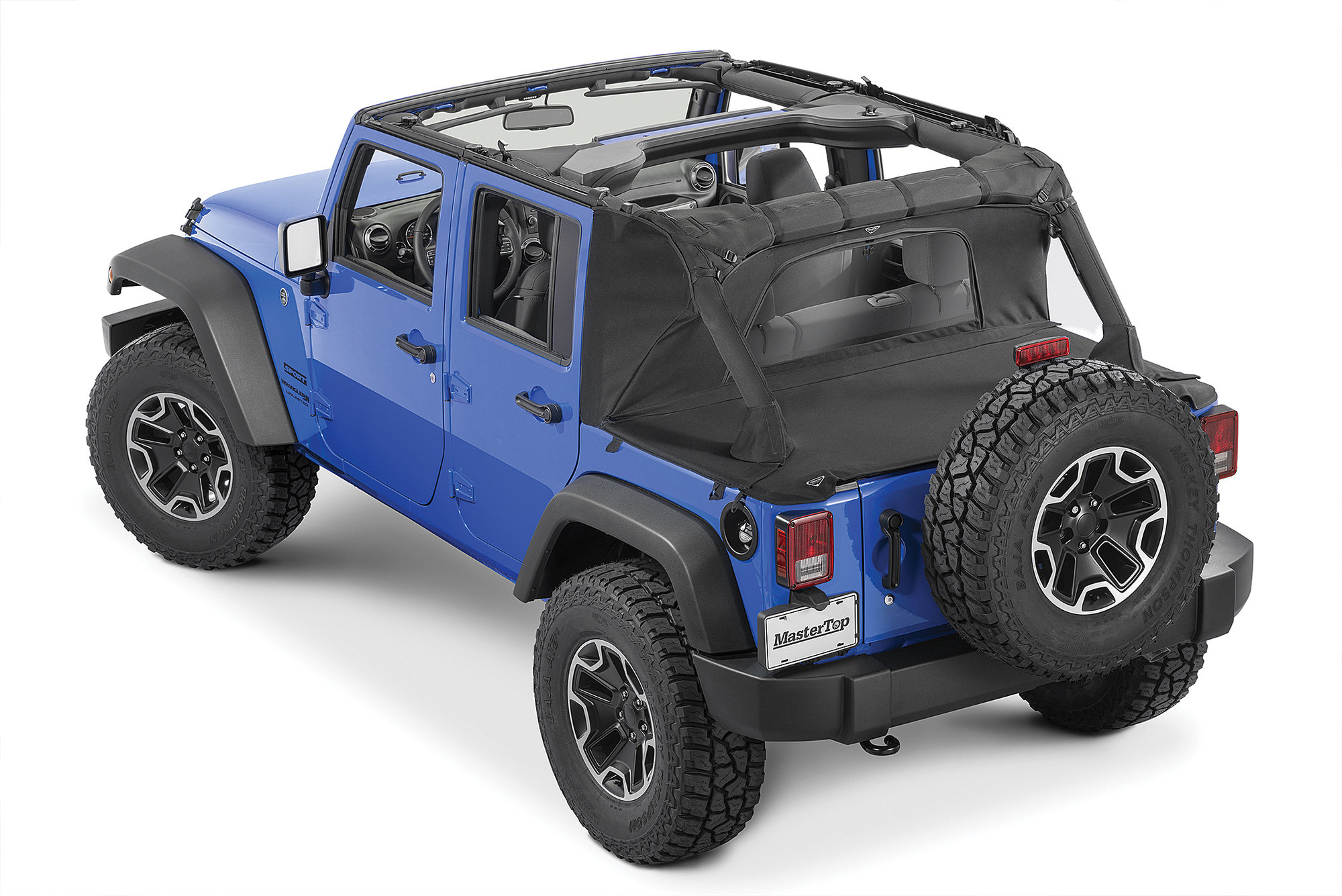 MasterTop Wind Stopper Plus & Tonneau Cover 2-Piece Kit for 07-18 Jeep Wrangler Unlimited JK 4-Door
