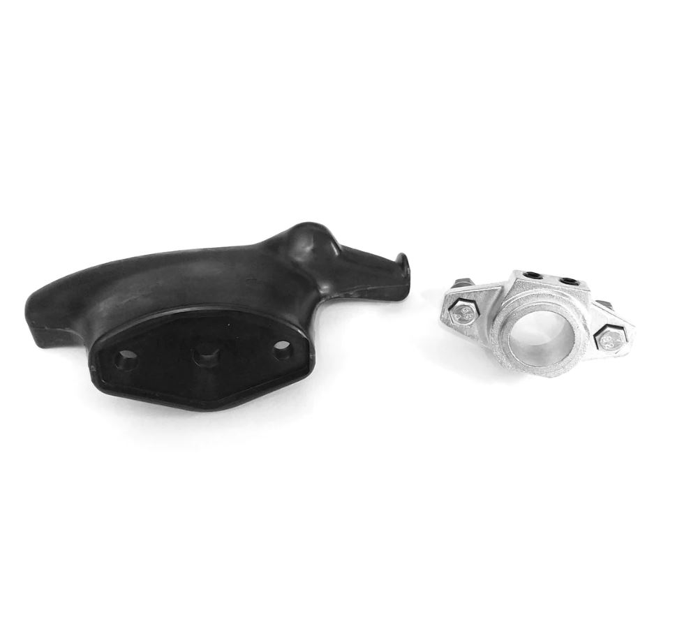 MT25030 - Corghi Nylon M/D Duck Head Kit with Round Hole (Black) and Mounting Bracket