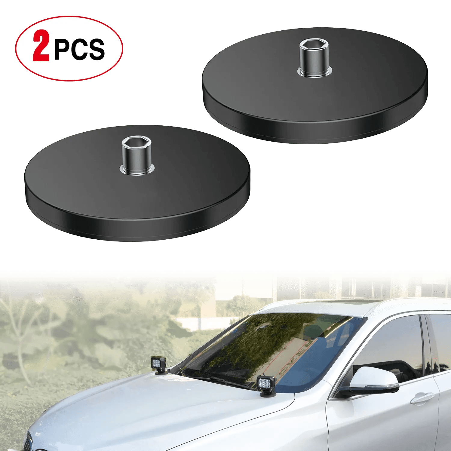 Magnetic Base Bottomed-Mounted Sucker Holder Bracket (Pair)