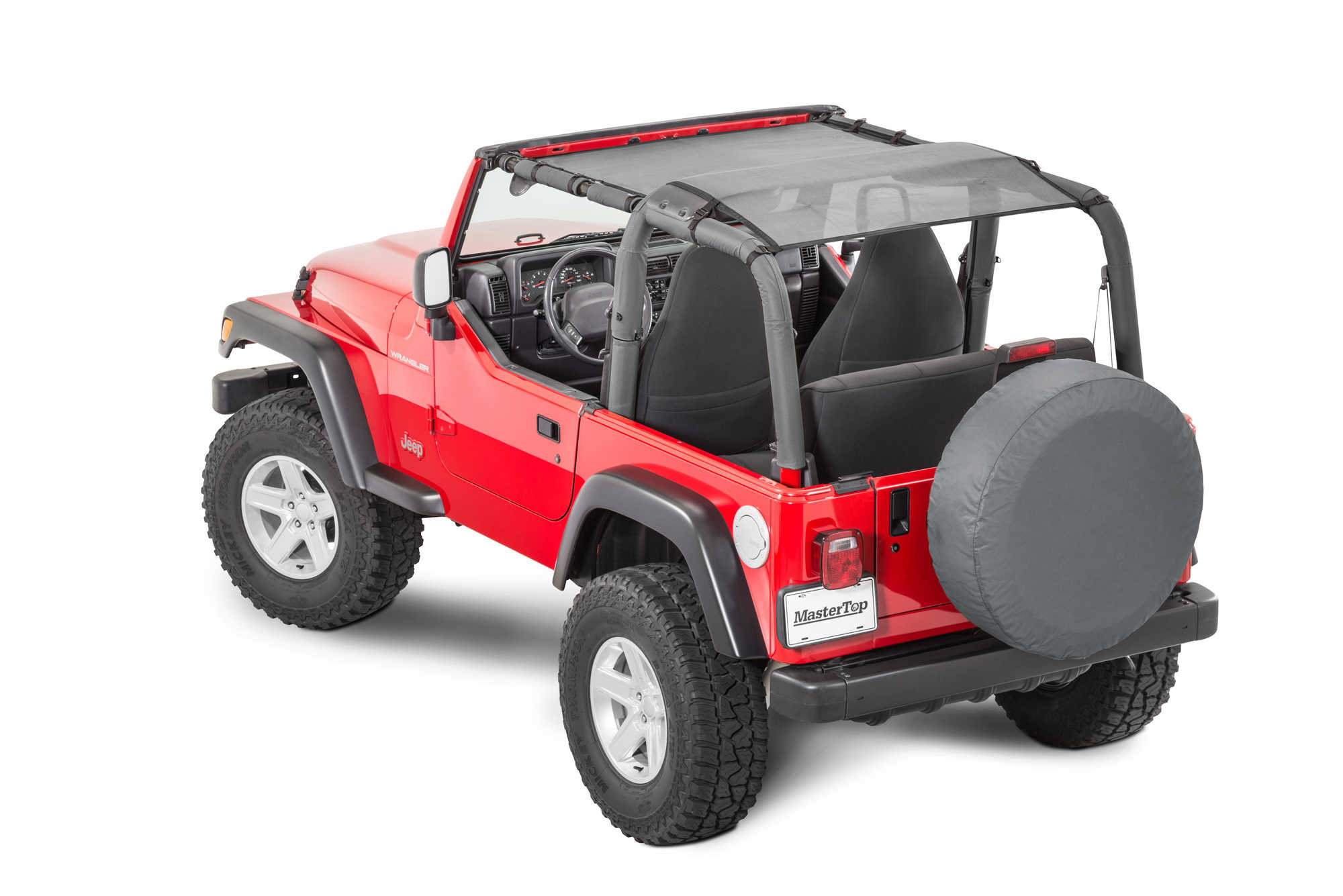 MasterTop Shademaker Bimini Top Plusfor 92-06 Jeep Wrangler YJ, TJ