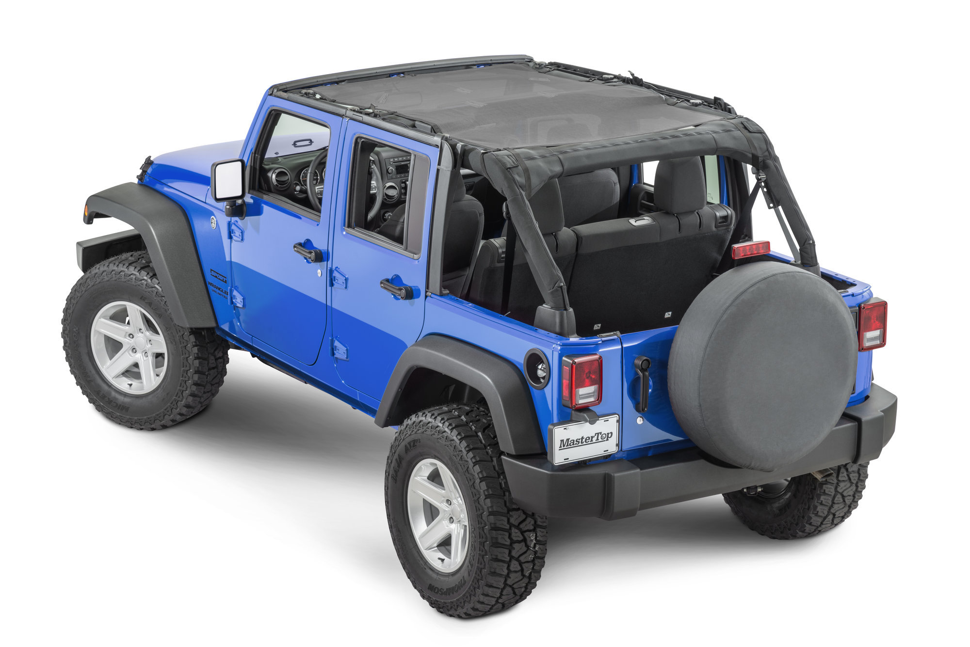 MasterTop Shademaker Mesh Bimini Top Plusfor 07-18 Jeep Wrangler JK Unlimited 4 Door