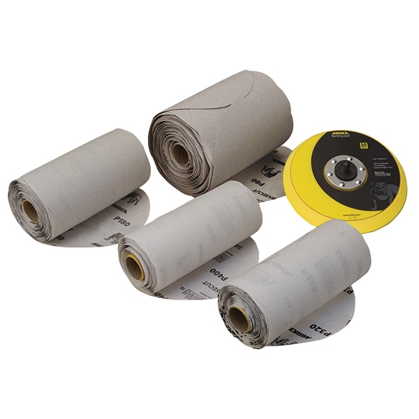 Mirka BaseCut 6" Diameter Adhesive-Back Sandpaper Kit