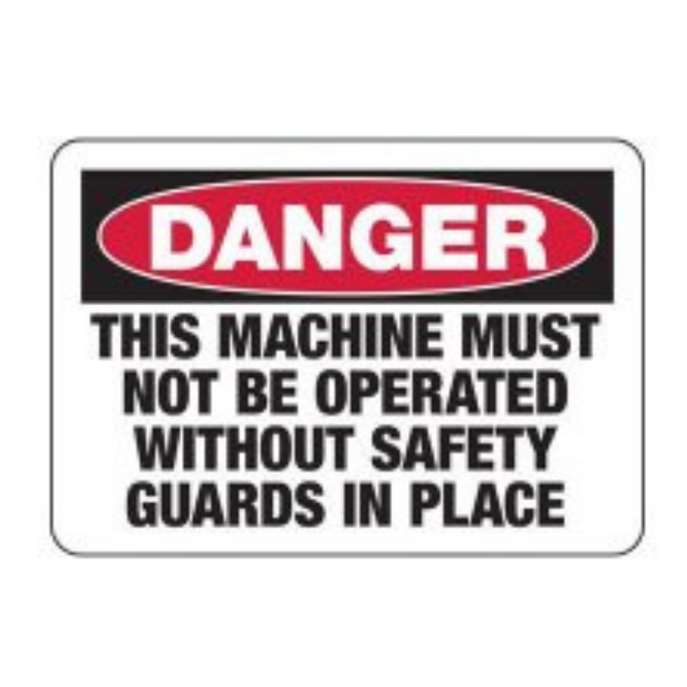 N2904L - DANGER GUARDS SAFTY SIGN E/F