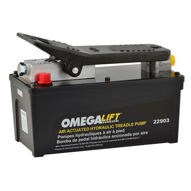 Omega 10,000 PSI Air Foot Pump - 91.5 Cu In Reservoir