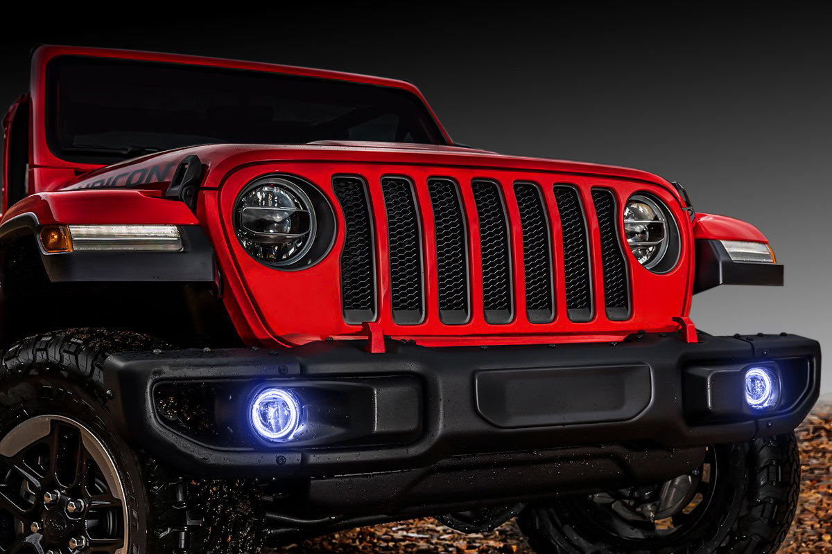 Oracle Lighting Waterproof LED Fog Light Halo Kit for 18-26 Jeep Wrangler JL