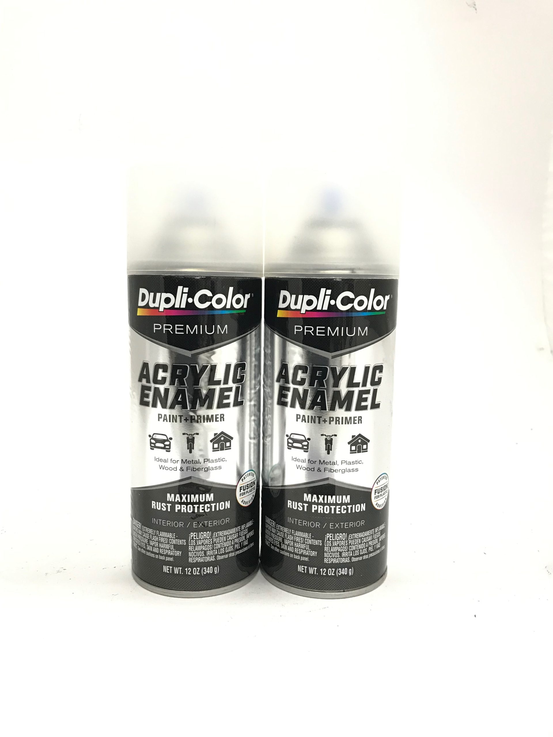 Duplicolor PAE115-2 PACK MATTE CLEAR Premium Acrylic Enamel -Max Rust Protection - 12 OZ