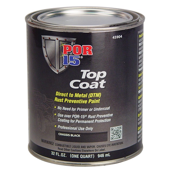 POR-15 Chassis Black Topcoat, Quart