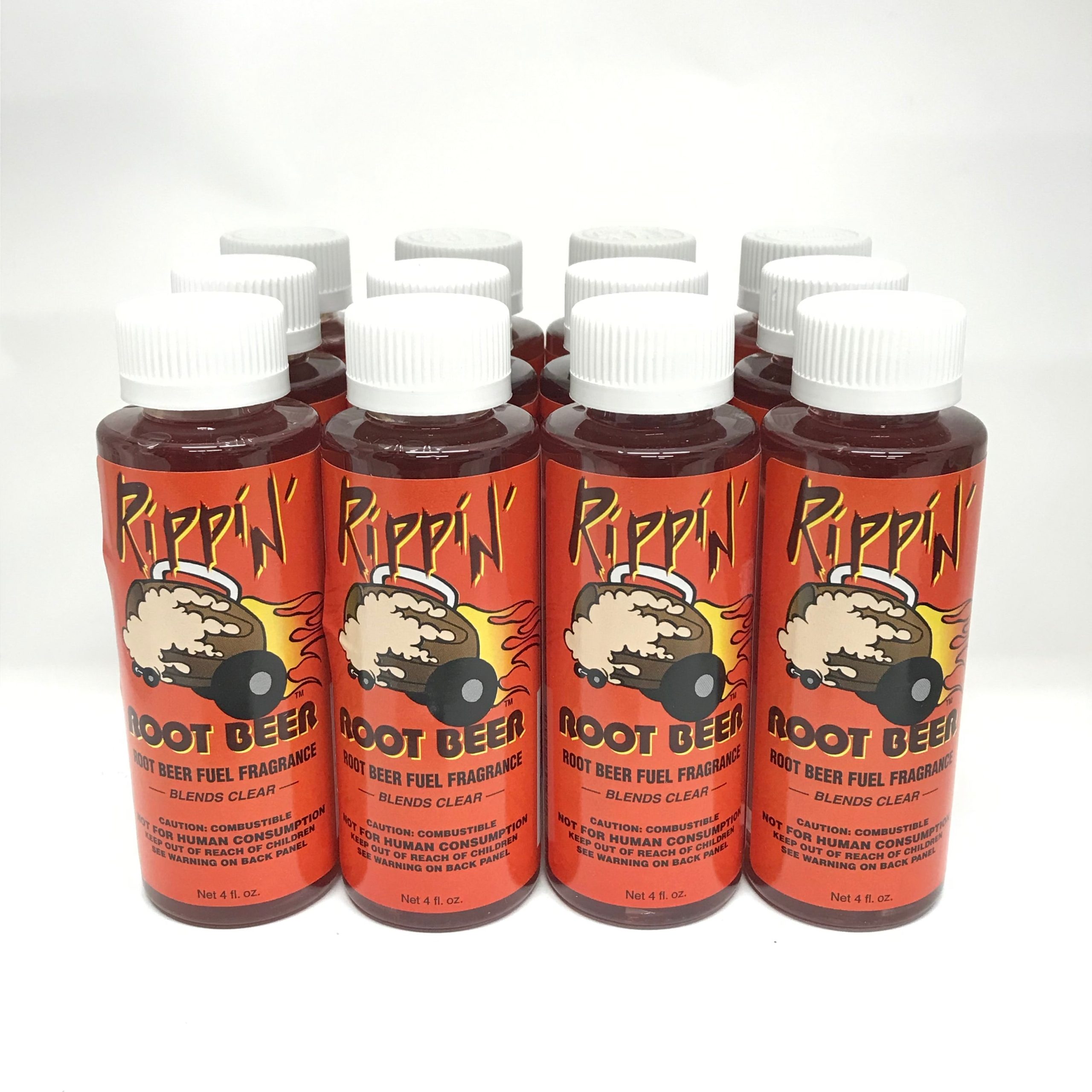 Power Plus Lubricants-12 PACK ROOTBEER Fuel Fragrance for Car, Motorcycle, ATV, IMCA - 4 fl oz