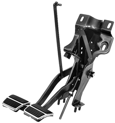 1967 - 1968 Camaro Clutch and Brake Pedals with Upper Support Hanger Assembly Set