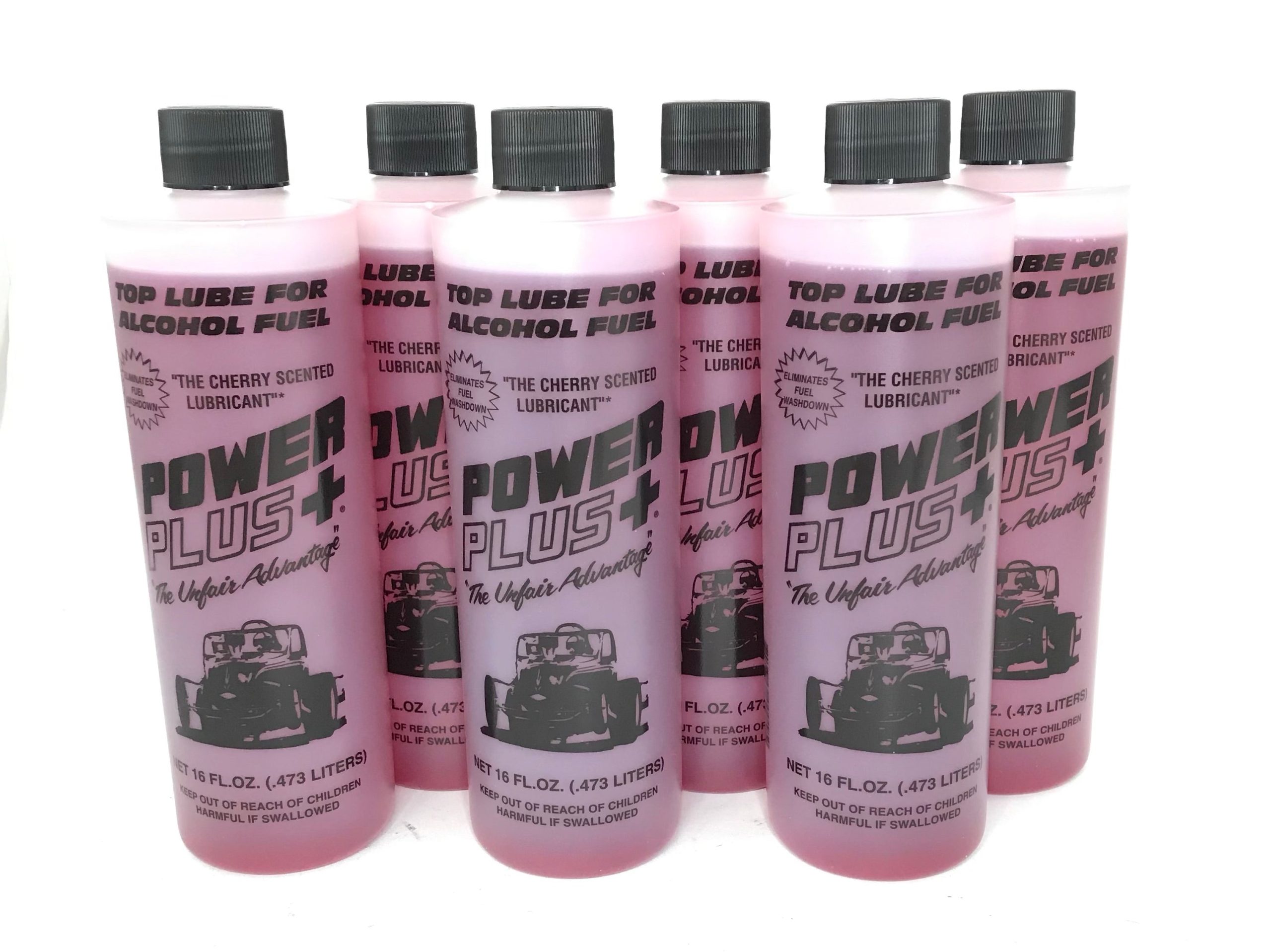 PowerPlus Cherry Scented Lubricants Alcohol Top Lube 16oz-Liquid Power Upper Cylinder Lube - 6 PACK