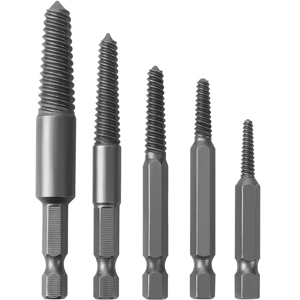 Performance Tool 5-Pc Spiral Power Extractor Set