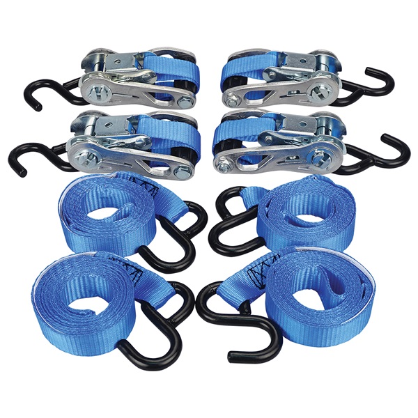 Performance Tool Medium-Duty 4-Pack Tie-Down Strap Kit