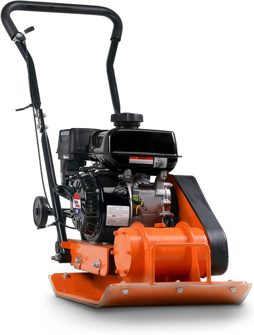Plate Compactor Rammer 7 HP Gas Engine 4200-Pounds of Compaction Force 20 - 15 Inch Plate for Paving Landscapes, Sidewalks, Patios EPA/CARB Compliant (100-4200)