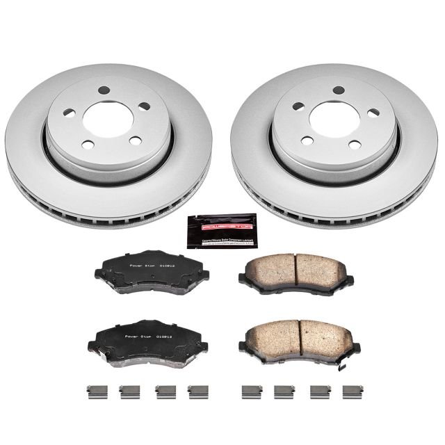 PowerStop CRK1631 Front Z17 Evolution Geomet Coated Brake Kit for 08-12Jeep Liberty KK