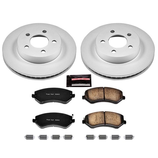 PowerStop CRK2160 Front Z17 Evolution Geomet Coated Brake Kit for 02-07Jeep Liberty KJ