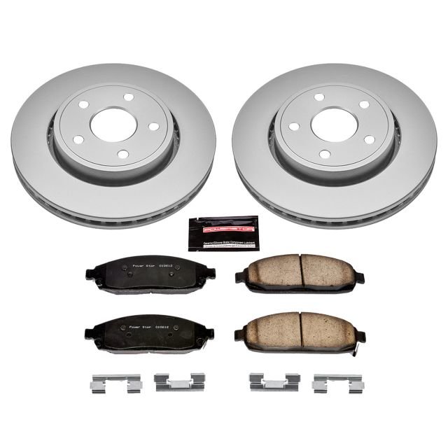 PowerStop CRK2219 Front Z17 Evolution Geomet Coated Brake Kit for 06-10 Jeep Commander XK & 05-10 Jeep Grand Cherokee WK