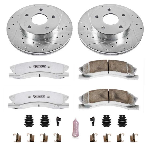 PowerStop K2149-26 Front Z26 Street Warrior Performance Brake Kit for 99-04 Jeep Grand Cherokee WJ