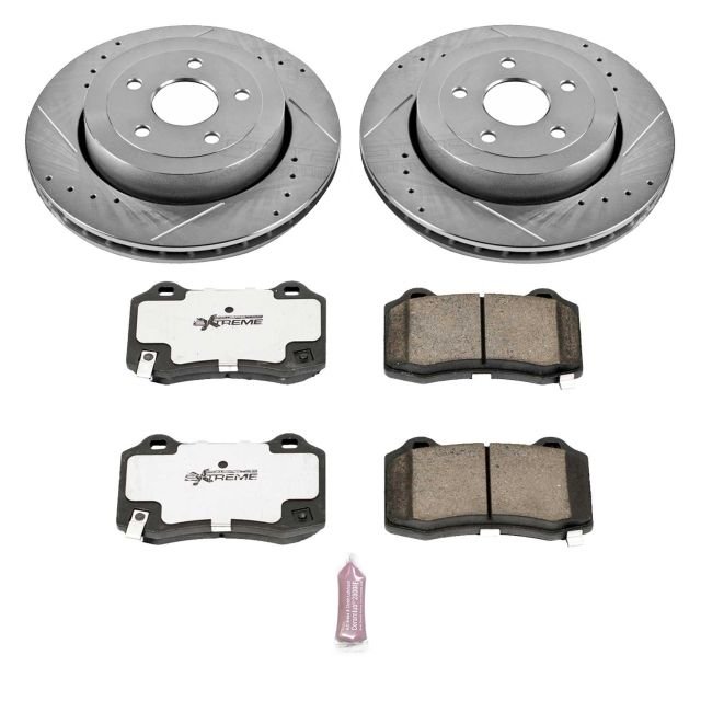 PowerStop K2949-26 Rear Z26 Street Warrior Performance Brake Kit for 06-10 Jeep Grand Cherokee WK
