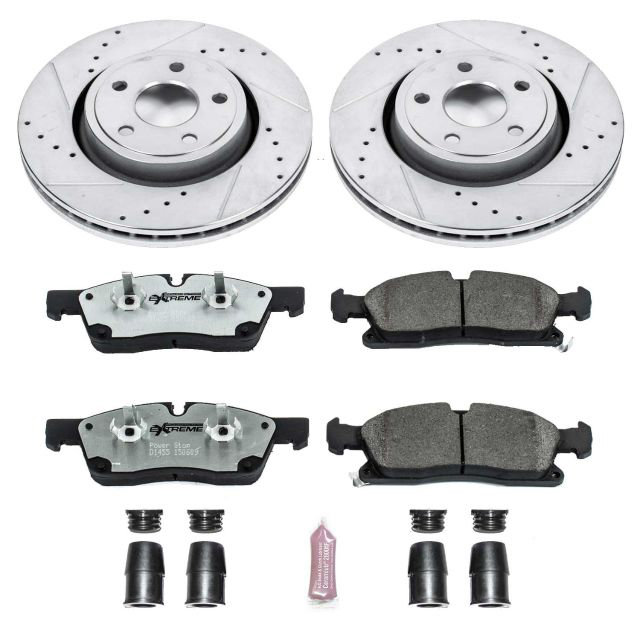 PowerStop K5954-26 Front Z26 Street Warrior Performance Brake Kit for 11-12 Grand Cherokee WK