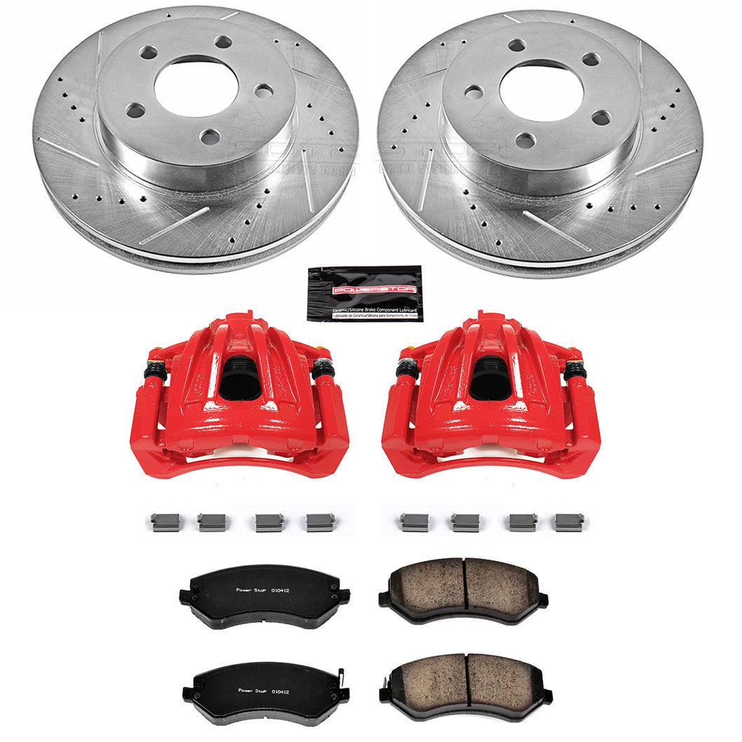 PowerStop KC2160-36 FrontZ36 Extreme Truck and Tow Brake Kit with Calipers for 02-07 Jeep Liberty KJ