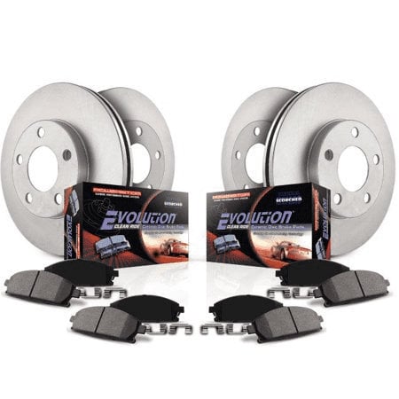 PowerStop Front & Rear Z17 OE Replacement Brake Kit for 18-26 Jeep Wrangler JL