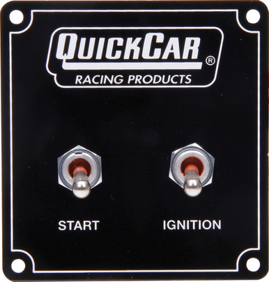 QuickCar 2-Switch Ignition Panel with Pigtail 3-3/8" x 3-1/2" 50-750