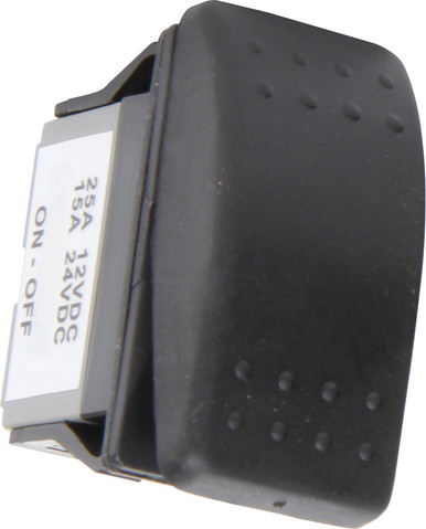 QuickCar Rocker Switch Momentary Start 12V Plastic Black 52-510