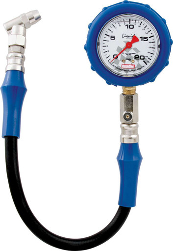 QuickCar Racing 0-20 PSI Liquid-Filled Tire Pressure Gauge 56-021