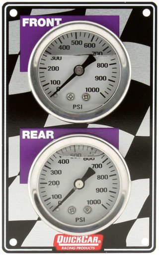 QuickCar Mini Brake Bias Gauge Panel Vertical 2-3/4 x 4-1/2 Aluminum 61-101
