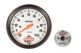 QuickCar 3-3/8" Analog Tachometer 0-10,000 RPM with Remote Recall Switch 611-6002