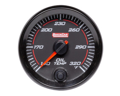 QuickCar Redline 2-5/8" Electric Oil Temperature Gauge 100-320°F 69-009