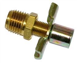 1967 - 1981 Camaro Correct Radiator Drain Petcock, Brass and Gold Plating