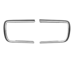 1967 - 1968 Camaro Rally Sport Headlight Door Chrome Moldings, Pair