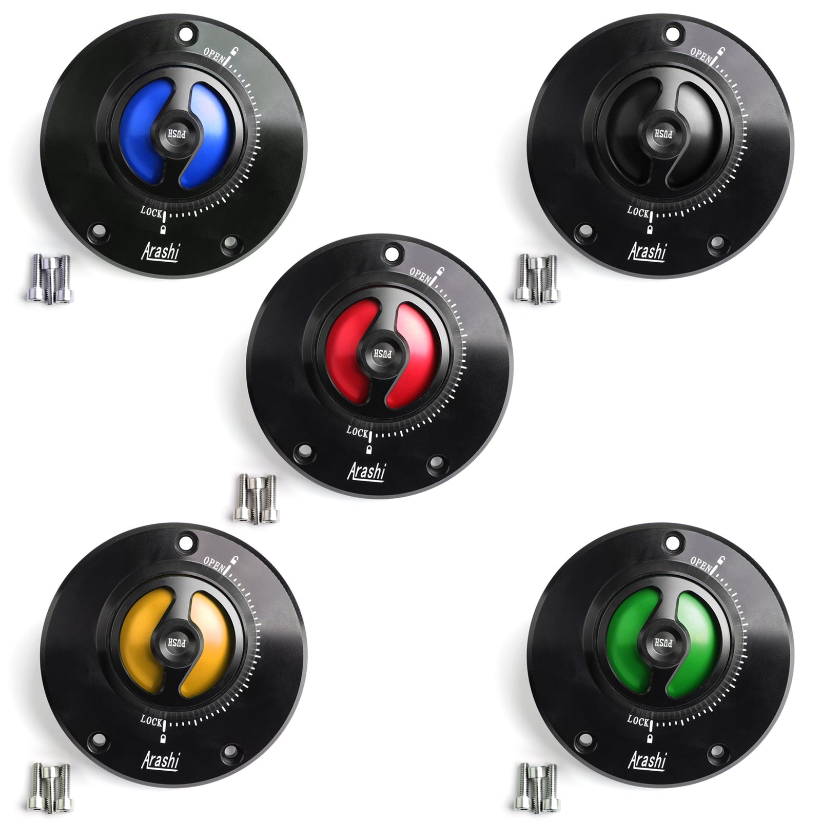 CNC Fuel Gas Tank Cap For Kawasaki Z750/R Z800 Z1000/SX Ninja 600/650/1000 08-18 Generic