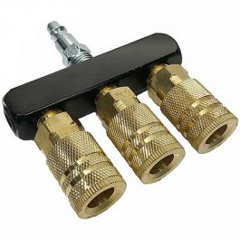 Rolair 3-Way Couplers Bar Manifold
