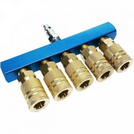 Rolair 5-Way Couplers Bar Manifold