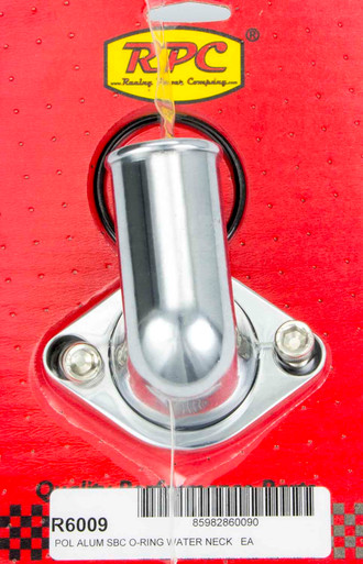 66-75 Chevy V8 Alum 90 Deg Water Neck Polished R6009