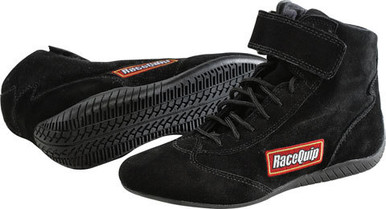 Racequip Shoe Mid-Top Black Size 13 SFI 30300130