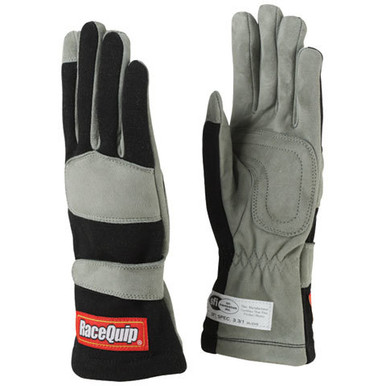 Racequip Gloves Single Layer X-Large Black SFI 351006