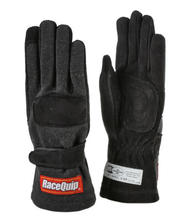 Racequip Glove Double Layer Child Large Black SFI-5 Youth 3550095