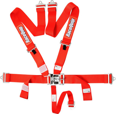 Racequip 5pt Harness Set L&L Red SFI 711011