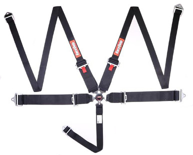 Racequip 5pt Harness Camlock HNR Black SFI 745005