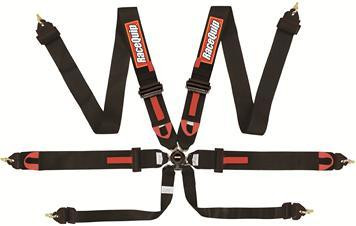 Racequip 6pt Harness Camlock Blk FIA 851001
