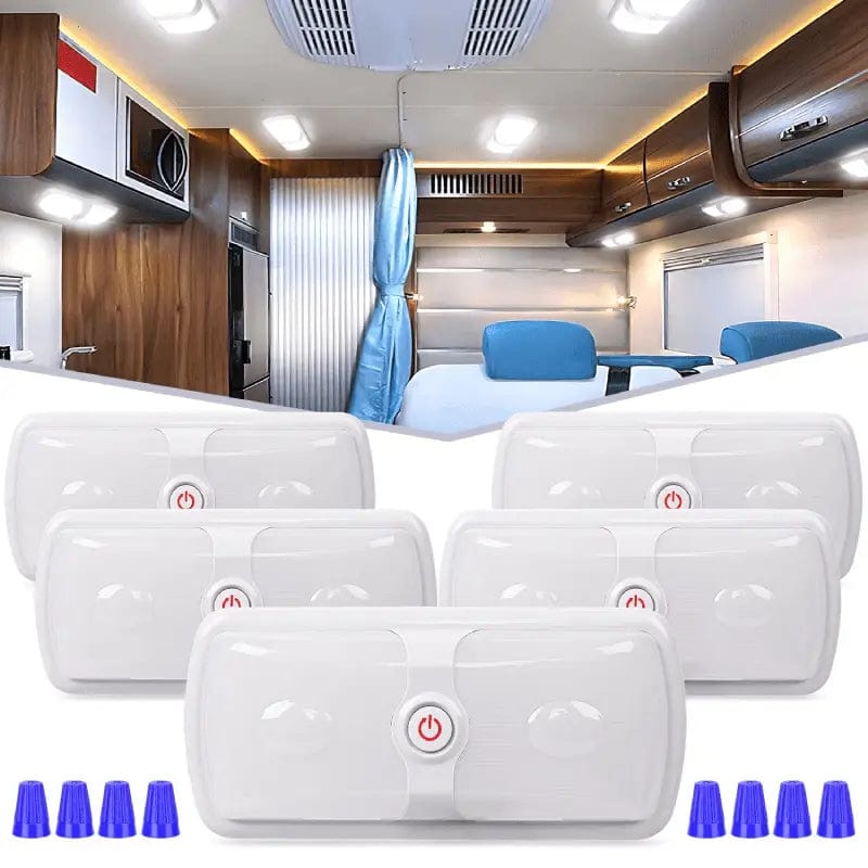 RV Interior Ceiling White LED Lights 5Pcs